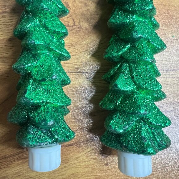 Pier 1 Flameless LED Tapers Christmas Tree Decorative Lights 10.5 Inch Set of 2 - Picture 6 of 10